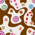 Candy seamless background