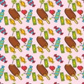 Candy Seamless Pattern Design Royalty Free Stock Photo