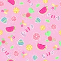 Candy Seamless Repeat Pattern Vector