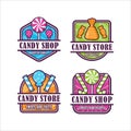 Candy shop badge design premium collectiction