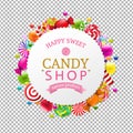 Candy Shop Banner Royalty Free Stock Photo