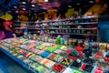 Candy shop at La Boqueria Market at Barcelona