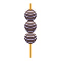 Candy stick icon isometric vector. Chocolate festival