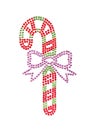 Candy stick made of rhinestones