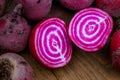 Candy stripe beet Royalty Free Stock Photo