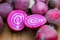 Candy stripe beet Royalty Free Stock Photo