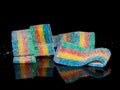 Candy stripe in rainbow colors isolated