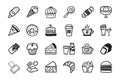 Candy sweetmeat caramel icon Set