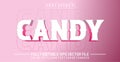 Candy text editable style effect Royalty Free Stock Photo