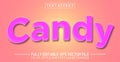 Candy text editable style effect Royalty Free Stock Photo
