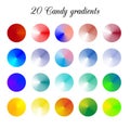 Candy Tone Color Shade Background, Colorful gradient meshes