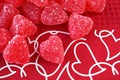 Candy Valentine Hearts Royalty Free Stock Photo