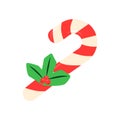 Candycane flat vector abstract element