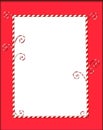 Candycane Frame on Red