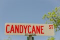 Candycane St Sign