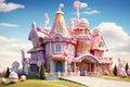 Candyland House beautiful candyland sweets fairytale background