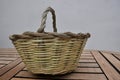 Cane basket hanmade Royalty Free Stock Photo