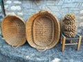 Cane Baskets and Walnuts
