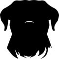 Cane Corso Black Silhouette Generative Ai