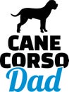 Cane Corso dad silhouette