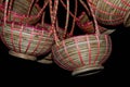 Cane Craft Product. Bamboo and cane goods comprise handicrafts Royalty Free Stock Photo