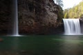 Cane creek falls & rockhouse falls at Fall creek falls state park Tennessee during early spring Royalty Free Stock Photo