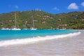 Cane Garden Bay in Tortola, Caribbean Royalty Free Stock Photo