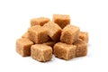 Cane sugar in the form of squares. Royalty Free Stock Photo