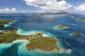 Caneel Bay Aerial Royalty Free Stock Photo