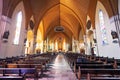 Canela Stone Cathedral Our Lady of Lourdes church interior - Canela, Rio Grande do Sul, Brazil Royalty Free Stock Photo