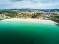 Canelas beach in the Rias Baixas in Pontevedra Royalty Free Stock Photo