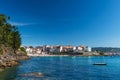 CaneliÃÂ±as beach in the Rias Baixas in Pontevedra Royalty Free Stock Photo