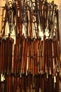 Canes of people who have been healed - in the Oratory church, Montreal. Walking sticks