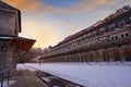 Canfranc train station in Huesca on Pyrenees Spain Royalty Free Stock Photo