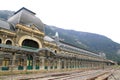 Canfranc train station old monument Spain Royalty Free Stock Photo