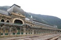 Canfranc train station old monument Spain Royalty Free Stock Photo