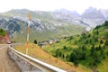 Canfranc Village and Pyrenees mountains Spain Royalty Free Stock Photo