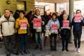 Cangas, Pontevedra, Spain. April, 12Th, 2023. demonstration in front the emergency entrance of the local health centre