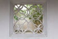 Perforated garden window, Suzhou gardens, China Royalty Free Stock Photo