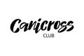 Canicross lettering typography