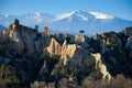 The Canigou in Pyrenees during winter Royalty Free Stock Photo