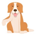 Canine dog icon cartoon vector. Puppy beagle