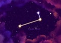 Illustration image of the constellation canis minor