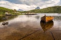 Canisp and Suilven From Loch Druim Suardalain Royalty Free Stock Photo