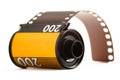 Canister of 35mm film Royalty Free Stock Photo