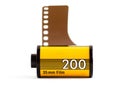 Canister of 35mm film Royalty Free Stock Photo