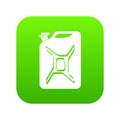 Canister icon green vector Royalty Free Stock Photo