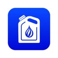 Canister oil icon blue vector Royalty Free Stock Photo