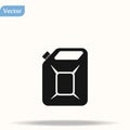 Canister oil icon. Simple illustration of canister oil vector icon for web eps 10 Royalty Free Stock Photo