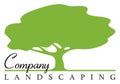 Green tree logo for a landscaping or an arborist tree service company Royalty Free Stock Photo